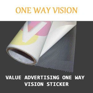 Наклейка для ресторана One Way Vision